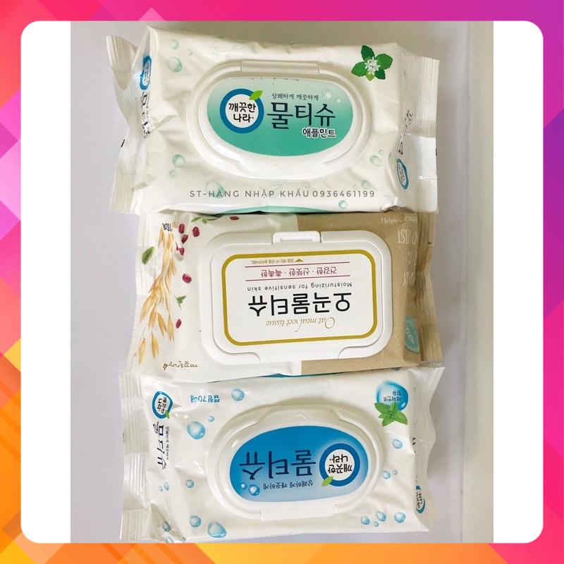 Giấy ướt/Khăn ướt KLEANNARA Kháng khuẩn 5 tinh chất -Hàn quốc