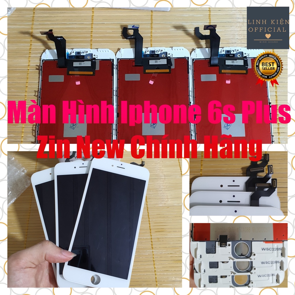 Màn iphone 6s plus zin new màu đen trắng