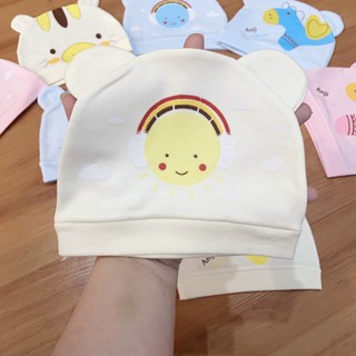 Mũ sơ sinh cho bé 1 đến 3 tháng ( Mũ tai mèo Cotton hàng đẹp cho bé)