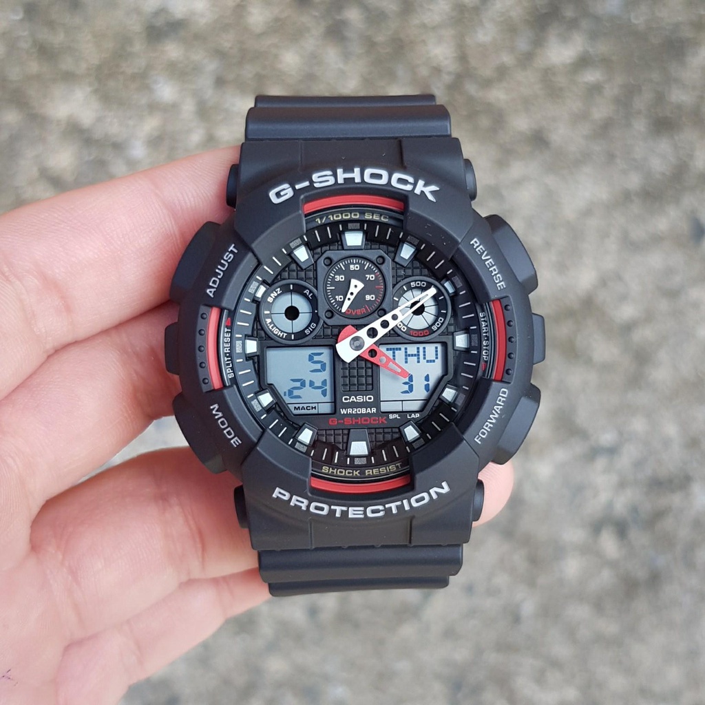 Đồng hồ nam G-Shock GA-100-1A4 | Full phụ kiện | Bảo hành 2 năm