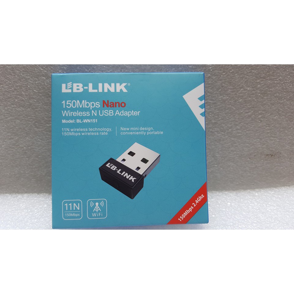 Usb thu wifi LB-LINK BL-WN151 Nano (Đen) nhỏ gọn | thiết bị bắt sóng wifi nhỏ gọn | BigBuy360 - bigbuy360.vn