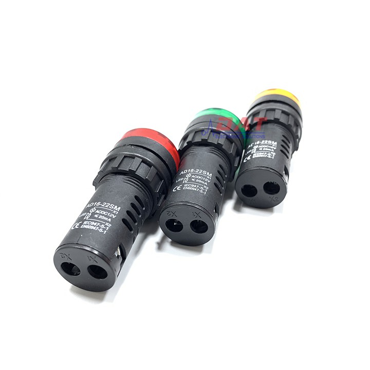 Đèn Báo Có Còi 12V AC DC AD16-22SM