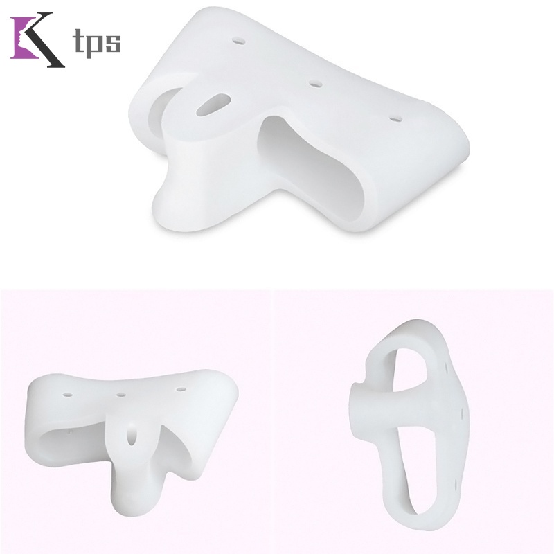 Set 2 miếng silicone tách ngón chân cái giảm đau TPS