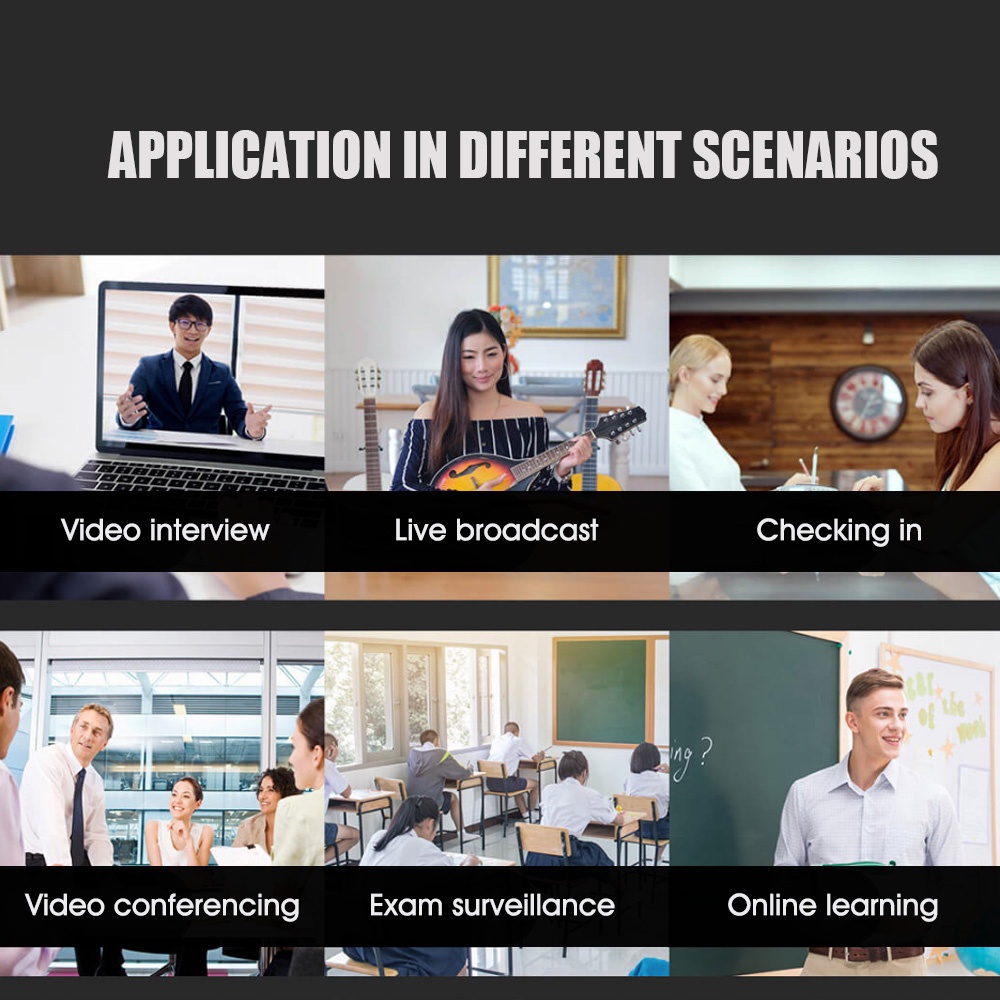 Webcam Xiaovv HD USB tích hợp micro máy ảnh tự động lấy nét không cần trình điều khiển | BigBuy360 - bigbuy360.vn