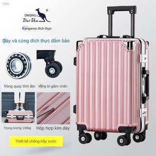 ❡✤Chính hãng Kangaroo pc đựng vali hành lý nữ sinh phiên bản hàn quốc trong bánh xe phổ thông hộp mật khẩu