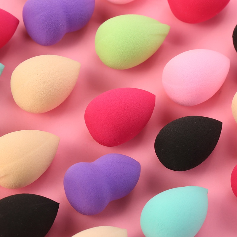 [Hàng mới về] Set 4 / 12 mút trang điểm mini hình quả trứng màu sắc ngọt ngào sử dụng tiện lợi