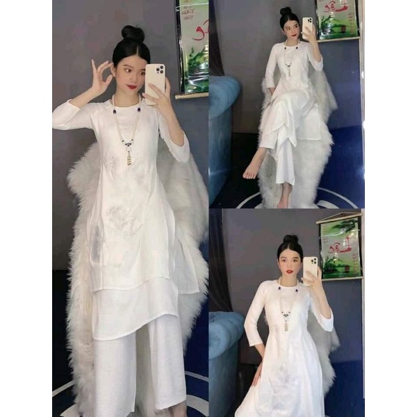 Áo Dài 4 Tà#Hàng Loại 1 Cao Cấp