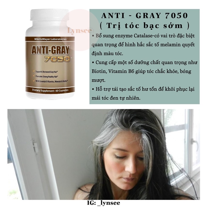 Anti Gray 7050 - hỗ trợ giảm bạc tóc sớm