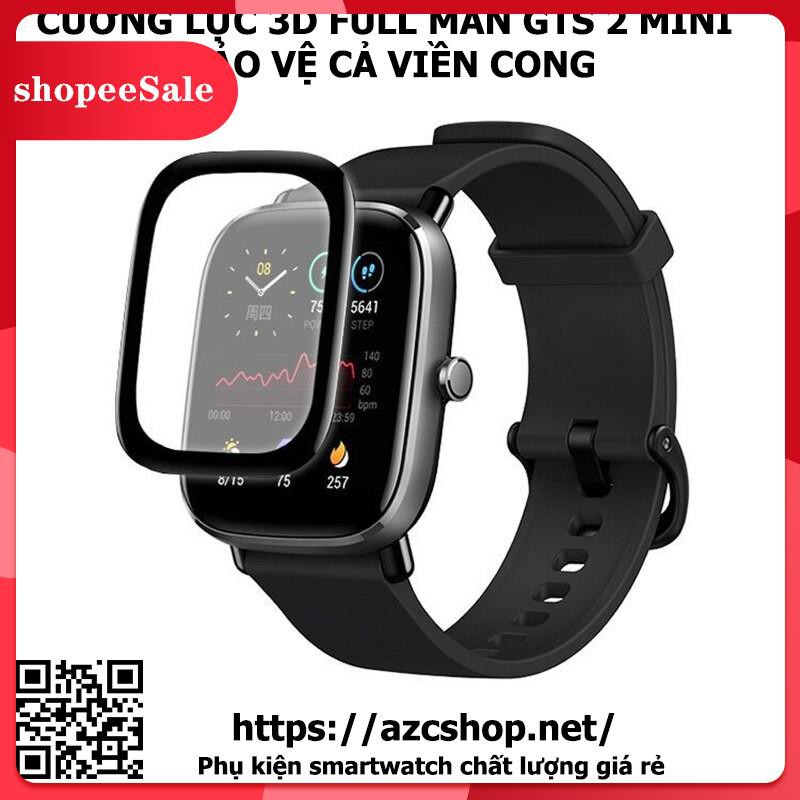 Cường Lực Amazfit GTS 2 MINI 3D Full Màn - Bảo Vệ GTS2 Mini Cả Viền Cong
