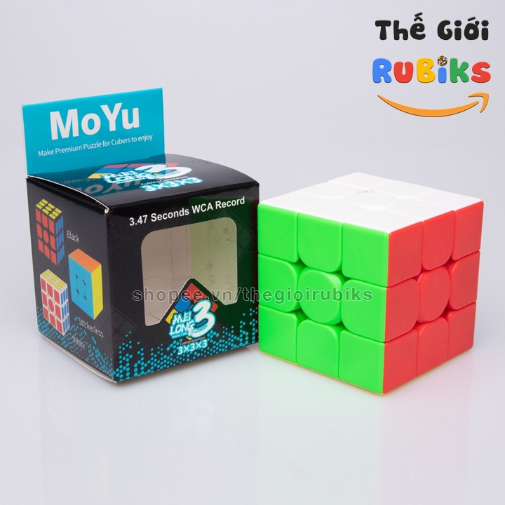 Rubik 3x3x3 Moyu Nhựa Màu. Hàng Trơn, Đẹp, Giá Tốt