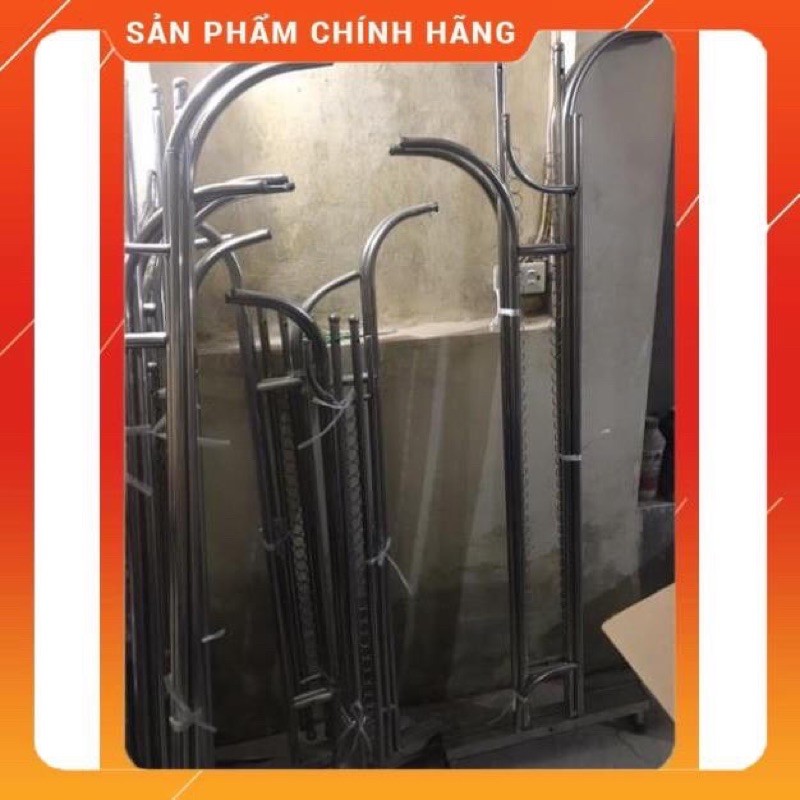 ♥️ [Hỏa tốc 1H] Giàn phơi quần áo kép inox, giá phơi quần áo ĐƠN - KÉP inox 201 (có khuyên)