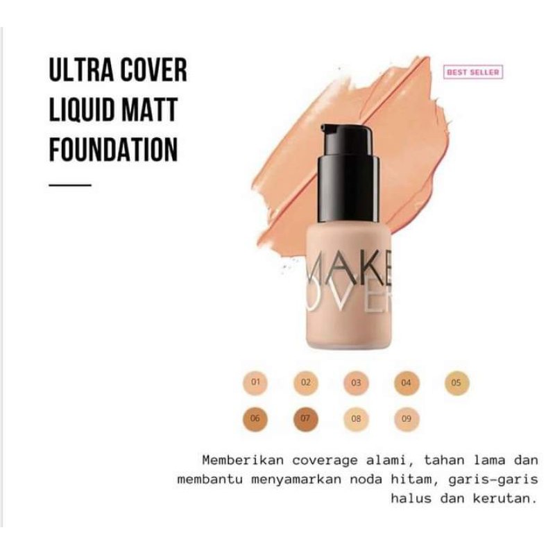 (hàng Mới Về) Kem Nền Dạng Lỏng Che Phủ Toàn Diện 100% Ori