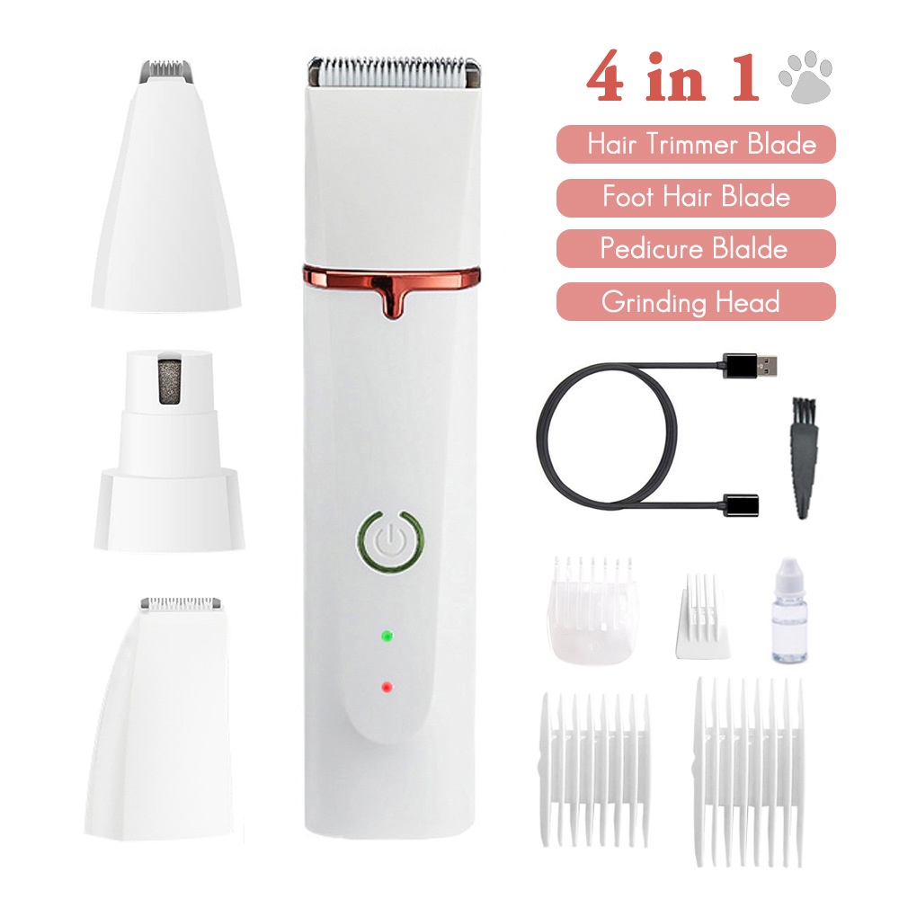 4 in 1 Pet Hair Clipper and Shaver - Máy cắt tỉa lông cho chó và mèo