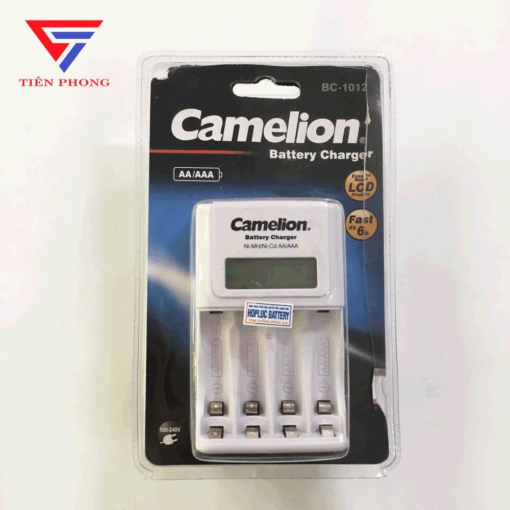 Máy Sạc Camelion Có Màn Hình LCD BC-1012 Kèm 2 Vỉ Pin Sạc AA Camelion 2700mAh