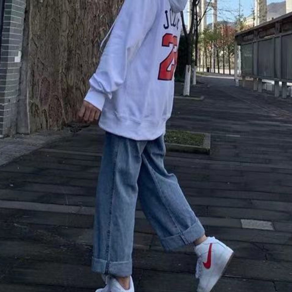 Quần jean nữ ống rộng suông lưng cao bigsize đẹp Luvasa QJ001 | BigBuy360 - bigbuy360.vn