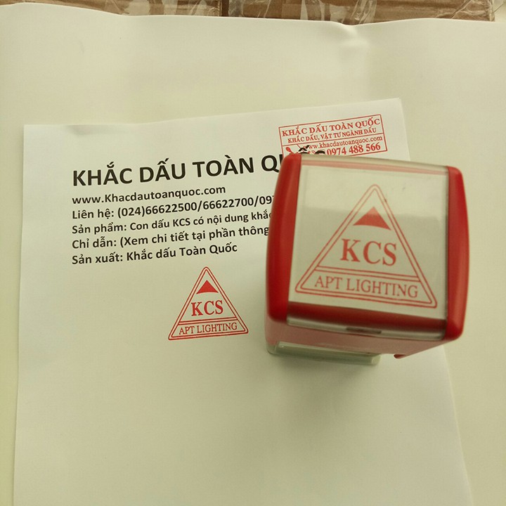 Khắc dấu KCS có nội dung theo yêu cầu