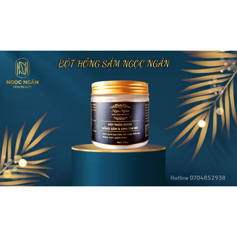 BỘT RỬA MẶT NGỌC NGÂN ( BỘT THẢO DƯỢC HỒNG SÂM)