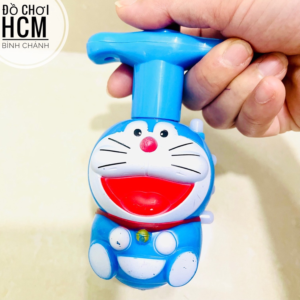 Đồ chơi trẻ em cù quay phát sáng hình Doremon cót xoay cực đẹp dành cho bé thích chơi con quay, con xoay