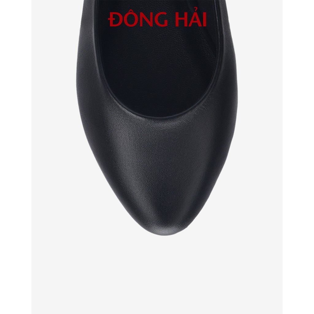 Giày búp bê nữ Đông Hải da bò kiểu dáng cổ điển đế cao su êm - G5700
