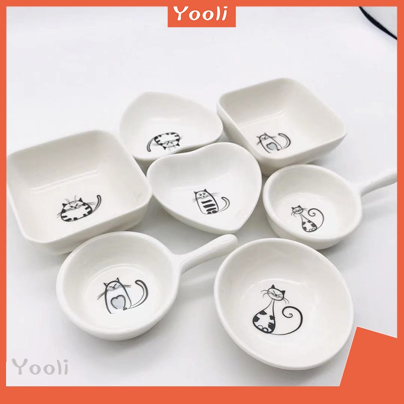 Đĩa Đựng Nước Chấm Bằng Gốm Họa Tiết Hoạt Hình Phong Cách Nhật Bản