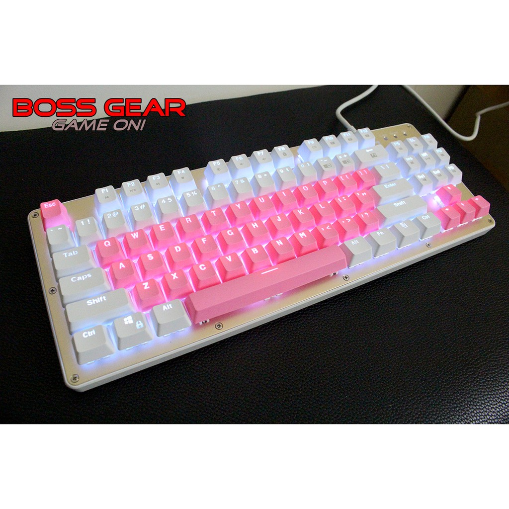 Bộ Keycap PBT 38 phím xuyên LED chống bám vân tay màu đơn sắc