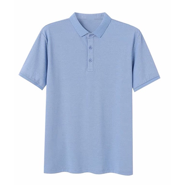 Áo thun nam Polo cổ bẻ bo tay BASIC, vải thun lạnh xuất Hàn co giãn, chuẩn form, sang trọng, lịch lãm - Lux Store
