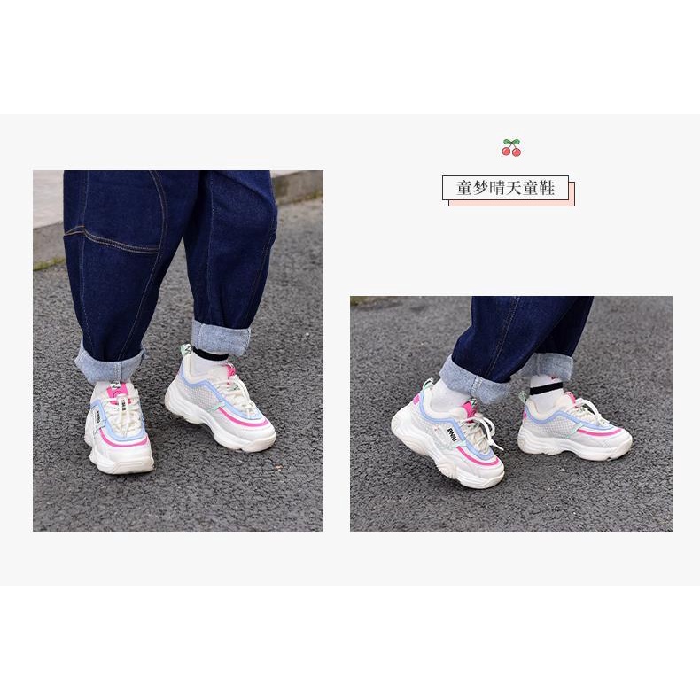 Hàng Mới Về [Hàng Mới Về] Giày Thể Thao Cotton Có Dây Buộc Nhiều Màu Sắc Phong Cách Thể Thao Phù Hợp Với Mùa Thu Và Mùa Đông Cho Bé Gái/Bé Gái