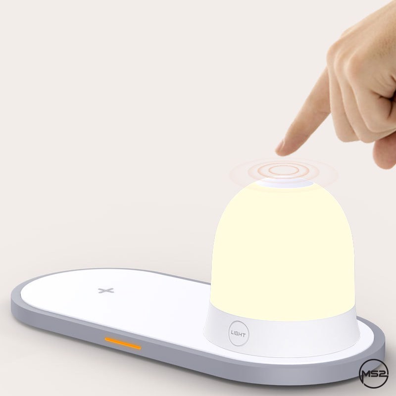 ĐÈN NGỦ TÍCH HỢP SẠC NHANH KHÔNG DÂY SMARTLIGHT - W34