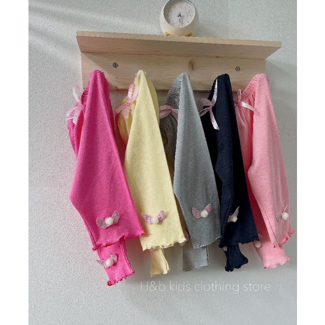 Quần legging,quần cotton dài đính nơ xinh xắn cho bé gái