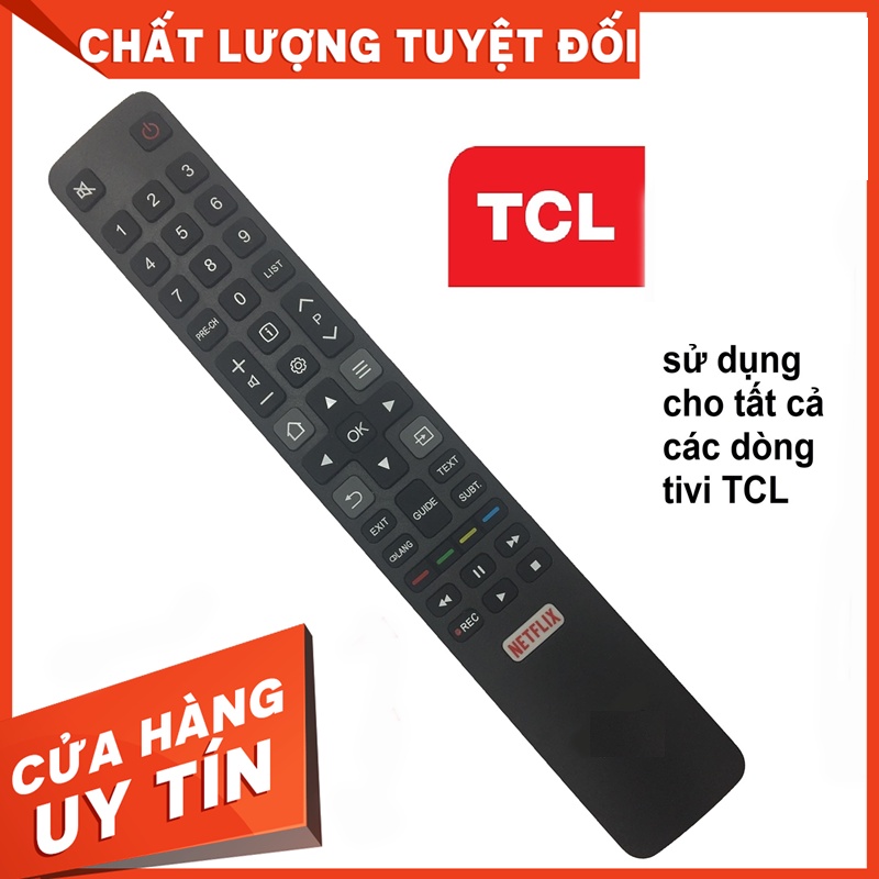 Remote điều khiển tivi thông minh TCL loại dài. Bảo hành 12 tháng