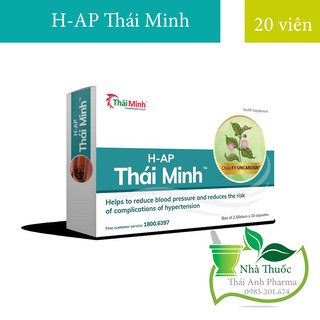 H-AP Thái Minh - Hỗ Trợ Giảm Huyết Áp Giảm Nguy Cơ Biến Chứng Của Cao Huyết Áp