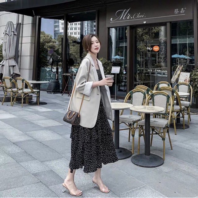 (Sẵn)Áo Blazer/ Áo vest trơn tay kẻ hàng đẹp( kèm ảnh thật) | BigBuy360 - bigbuy360.vn