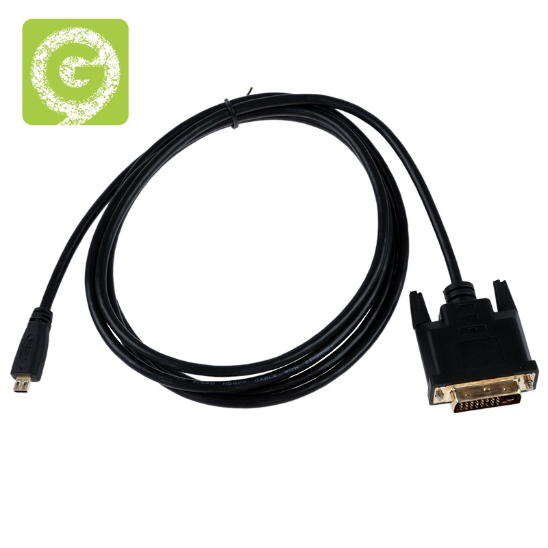 Cáp Chuyển Đổi 1.8m 6ft Micro Hdmi Sang Dvi 24 + 1 Male Cho Hdtv