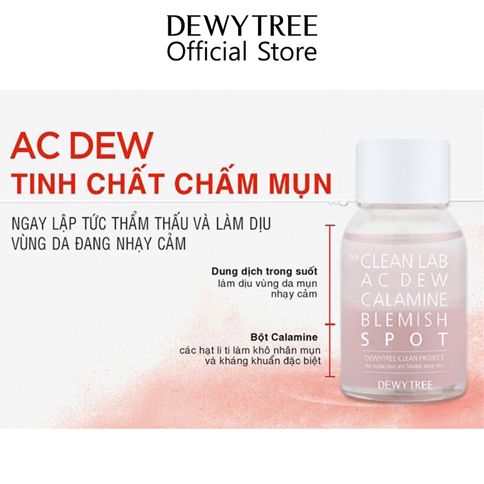 Tinh Chất Chấm Mụn Dewytree The Clean Lab AC DEW Calamine Blemish Spot 20ml