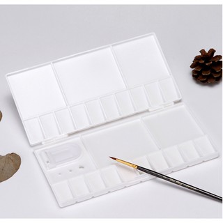 Khay Pha Màu Đôi PALETTE,Khay Pha Màu Có Nắp