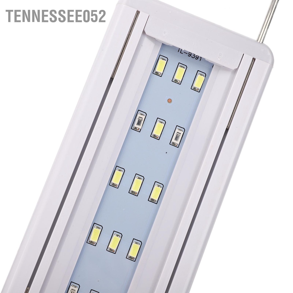 Tennessee052 Đèn LED bể cá siêu mỏng Độ sáng cao bền với giá đỡ EU Cắm 220V 10W