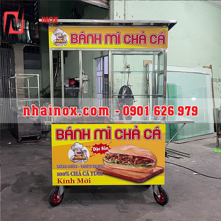 Xe bánh mì chả cá 1M SP0027