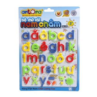 [CHÍNH HÃNG] Bộ chữ cái nam châm Antona, chữ thường tiếng việt có dấu - Đồ chơi an toàn Việt Nam (vuonuomtrithuc.com)