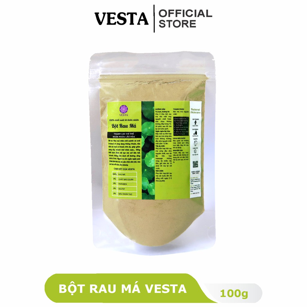 Bột Rau Má Nguyên Chất Vesta 100g