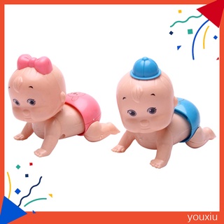 Đồ chơi lên dây cót hình búp bê tập bò dễ thương xinh xắn