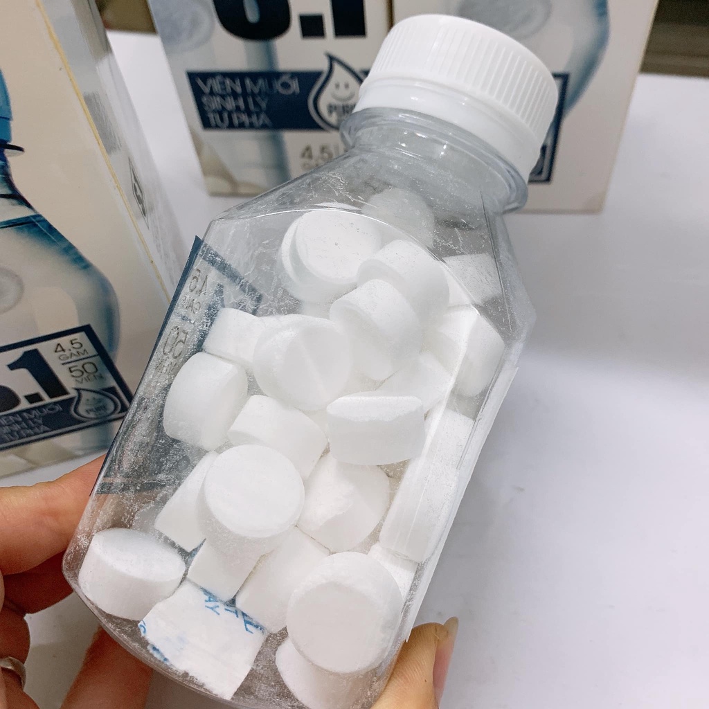 Viên muối sinh lý tự pha lọ 50 viên