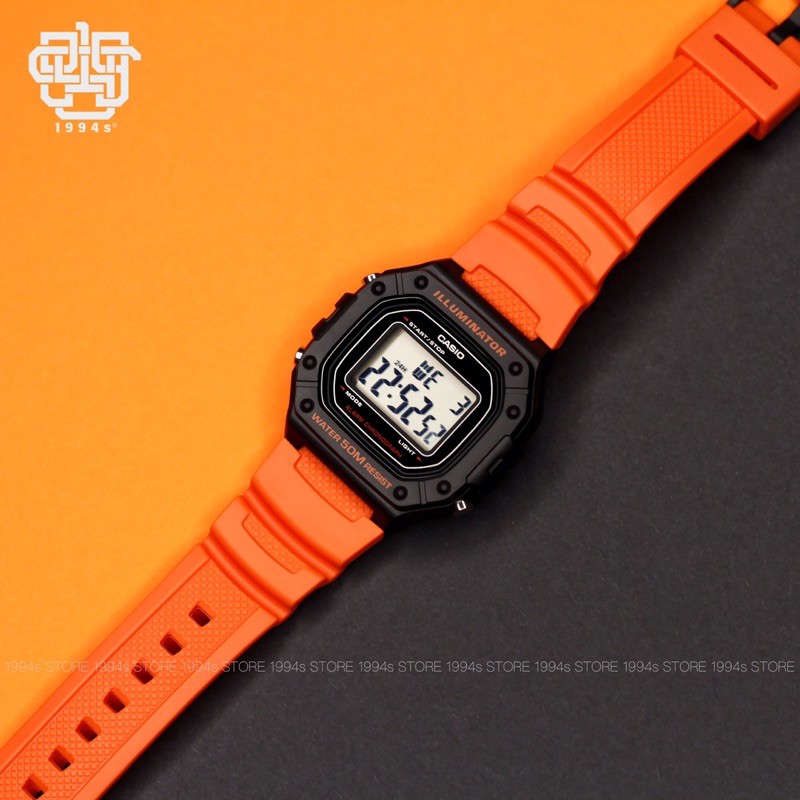 Đồng hồ nam Casio W-218H-4B2 dây nhựa chính hãng