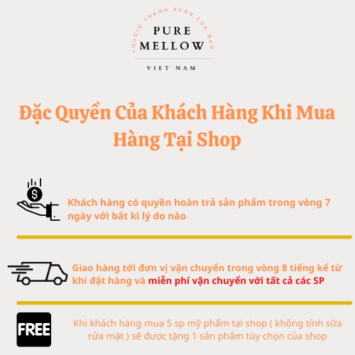 Kem Chống Nắng Hàn Quốc Bật Tone Trắng Hồng PureMellow Không Gây Nhờn Bết Dính Cam Kết Hàng Chính Hãng