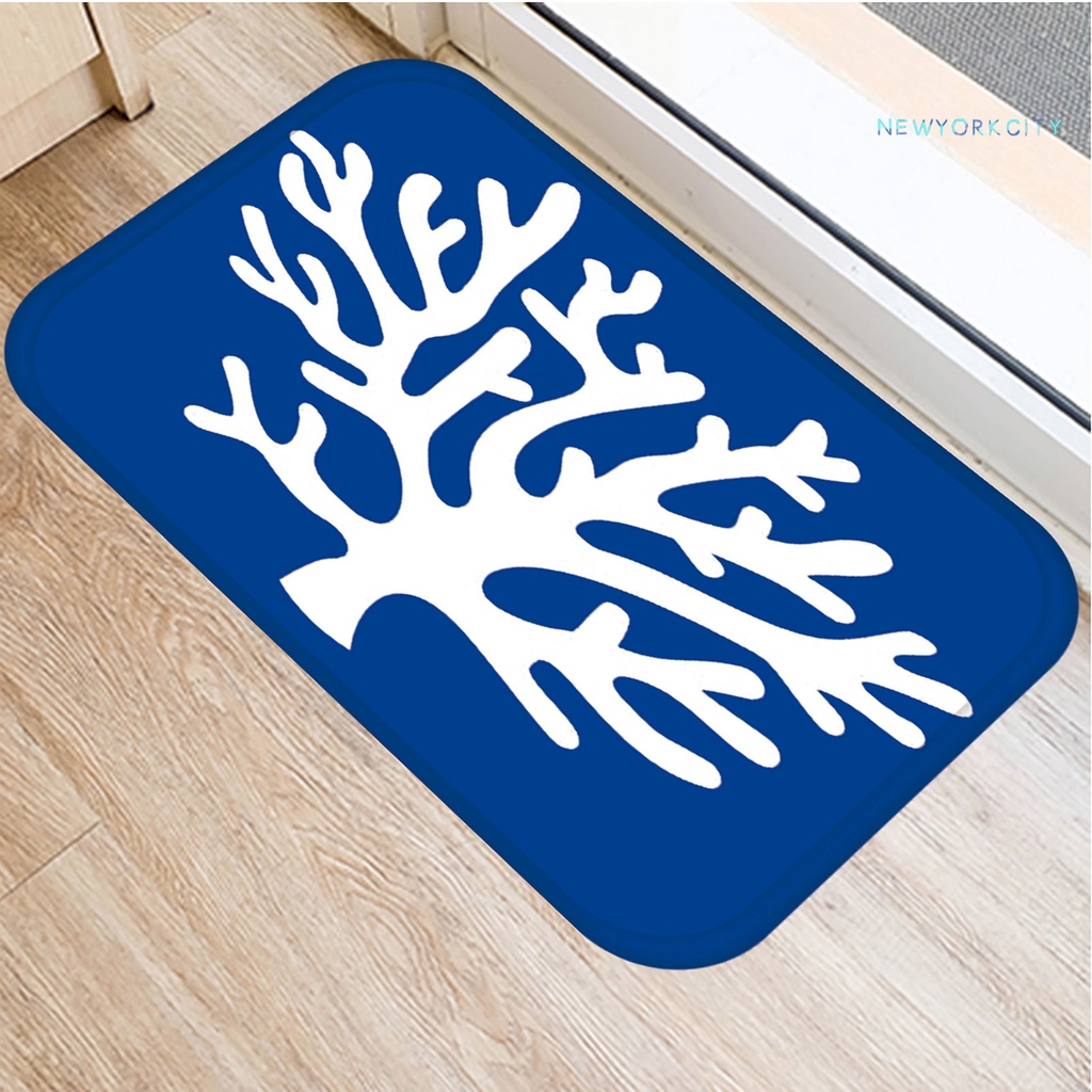 Thảm Chùi Chân Không Phai In Họa Tiết Trong Suốt Có Thể Giặt Sạch Cho Dorm