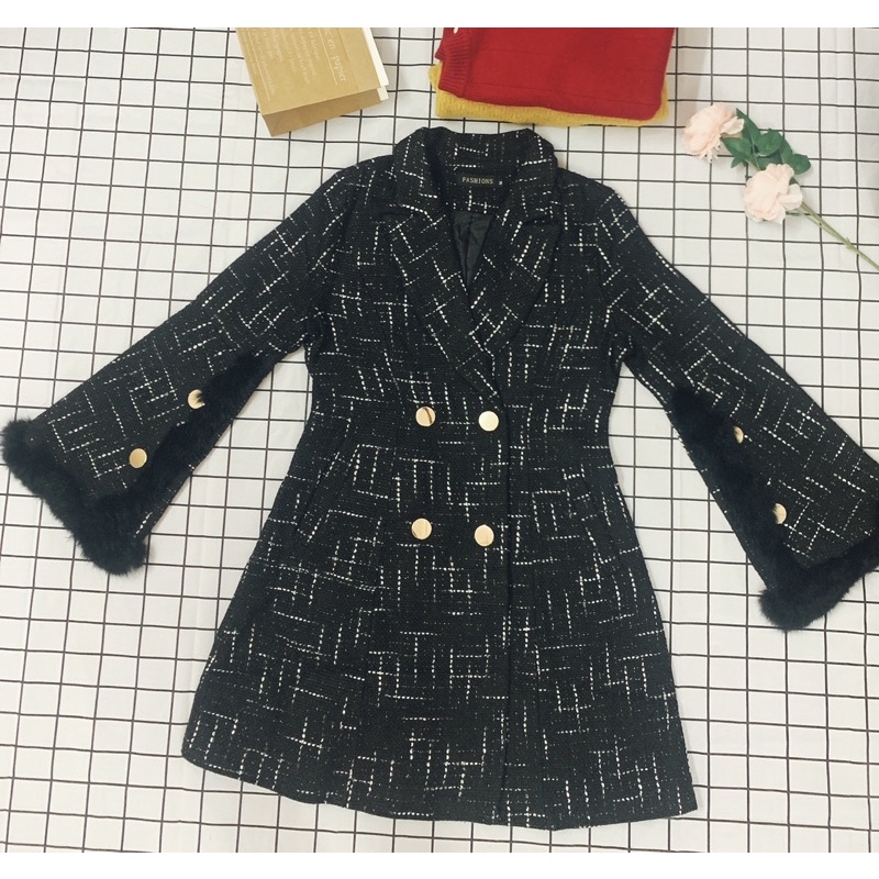 Áo khoác dạ tweed siêu sang chảnh | BigBuy360 - bigbuy360.vn