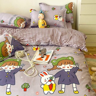 Set chăn ga hàng cotton poly nhập