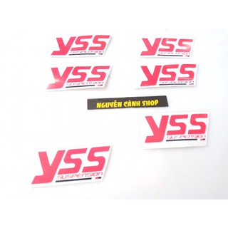 2 tem YSS dán phuộc dán xe máy