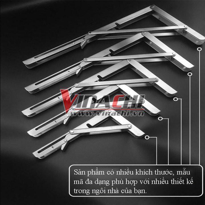 Giá đỡ, bản lề gập inox - bộ 2 cái