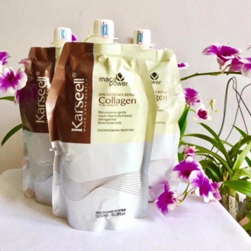 Dầu Hấp Ủ Tóc Karseell Collagen Maca Chính Hãng Dạng Túi 500ML