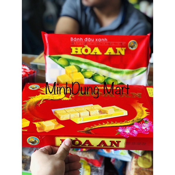 Bánh đậu xanh Hoà An hộp 350g/420g
